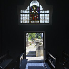 Batschuns, Pfarrkirche Hl. Johannes der Täufer, Eingang Sanct Michael