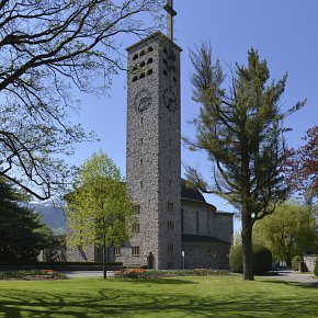 Bludenz, Heilig-Kreuz-Kirche, Architekt Albert Otto Linder, 1932-1934