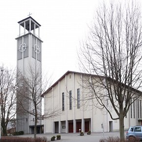 Bregenz, St. Gebhard in Rieden-Vorkloster, 1956-1961 Wilhelm Braun und Willi Braun