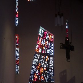 Bregenz Kolumban Kirche Arch. Hans Burtscher 1962/66 Betonglas Walter Haegele