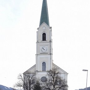 Dornbirn-Hatlerdorf, St. Leopold, 1860-1866 Plan des bayrischen Hofbauinspektors Eduard von Riedel, 1876 geweiht