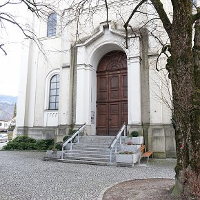 Dornbirn-Hatlerdorf, St. Leopold, 1860-1866 Plan des bayrischen Hofbauinspektors Eduard von Riedel, 1876 geweiht