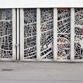 Dornbirn-Schoren, Bruder Klaus, Betonglas Außenansicht 1963 Martin Häusle