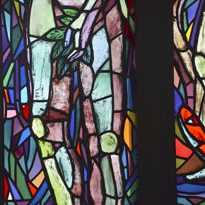 Gaissau, St. Othmar, Detail Adam, Sündenfall, Hubert Berchtold 1952