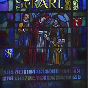 Hohenems, Pfarrkirche Hl. Karl Borromäus, St. Karl Borromäus, Schrit, Albert Rauch, 195