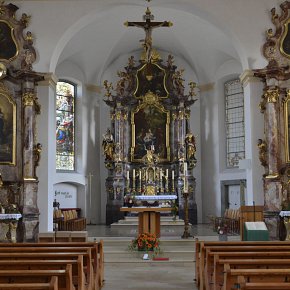 Hörbranz, Pfarrkirche Hl. Martin Blick zum Chor