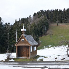 Langen bei Bregenz, Am Stollen Vorgängerbau Kapelle 1934