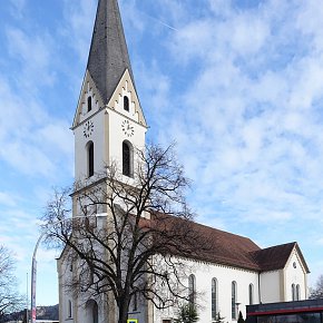 Lauterach, Pfarrkirche Hl. Georg, Neubau 1887 geweiht