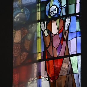 Lingenau, Pfarrkirche Heiliger Johannes der Täufer, Lichtspiel, Berufung, Konrad Honold 1963