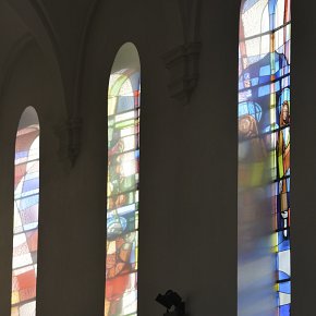 Lingenau, Pfarrkirche Heiliger Johannes der Täufer, Lichtspiel, Konrad Honold 1963