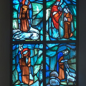 Raggal - Marul, Kuratienkirche Hl. Katharina, hl. Wendelin Patron der Tiere, Mila Bjelik-Stöhr, 1948