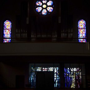 Sulz, Pfarrkirche Hl. Georg, blick auf die Orgel